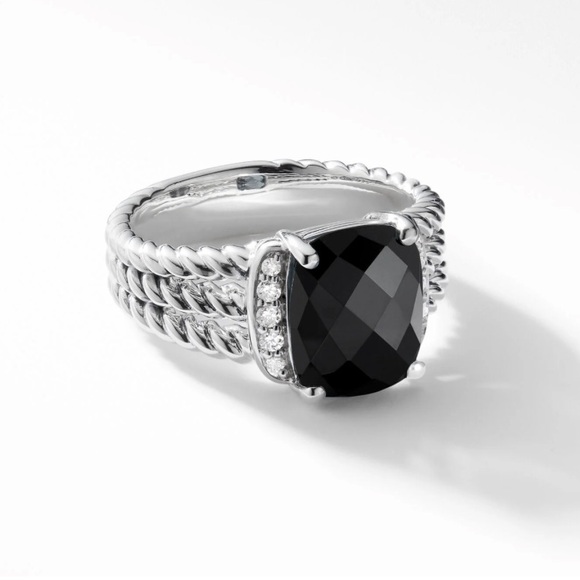 David Yurman Jewelry - David Yurman Black and Silver Ring